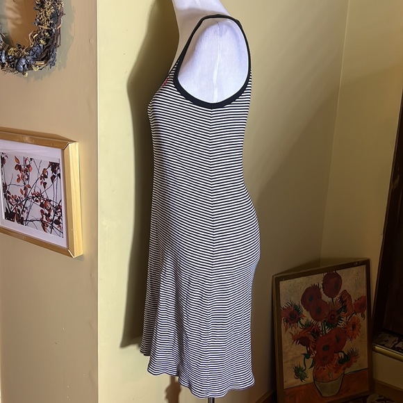 RALPH LAUREN Size Medium Tanktop Dress 100% Pima Cotton Thin Stripe Preppy Chic - Picture 8 of 16